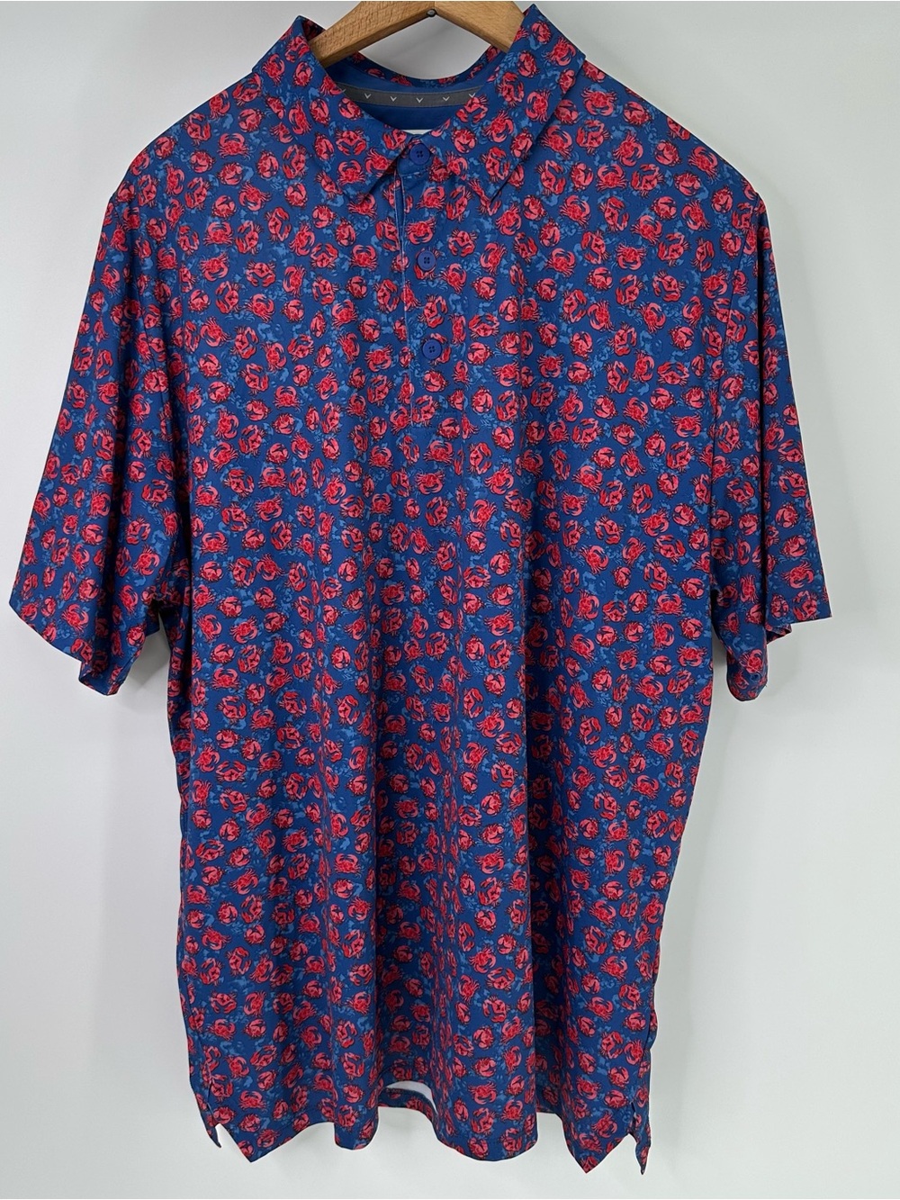 Callaway Blue Polo with Red Crab 🦀 Motif